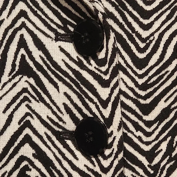 Charter Club Zebra Print Blazer Jacket – Size Medium - Picture 6 of 7